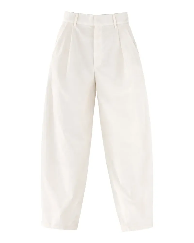 ALYSI Plissierte Hose - Weiß Weiß