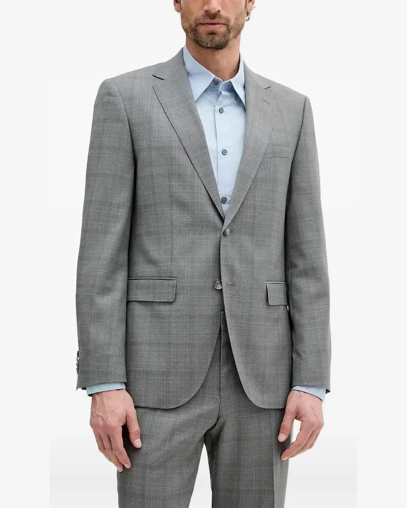 HUGO BOSS Karierter Anzug - Grau Grau