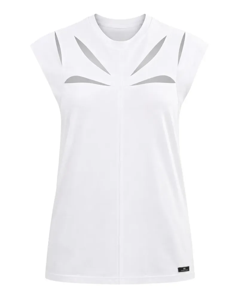 Elisabetta Franchi cut-out sleeveless top - Weiß Weiß