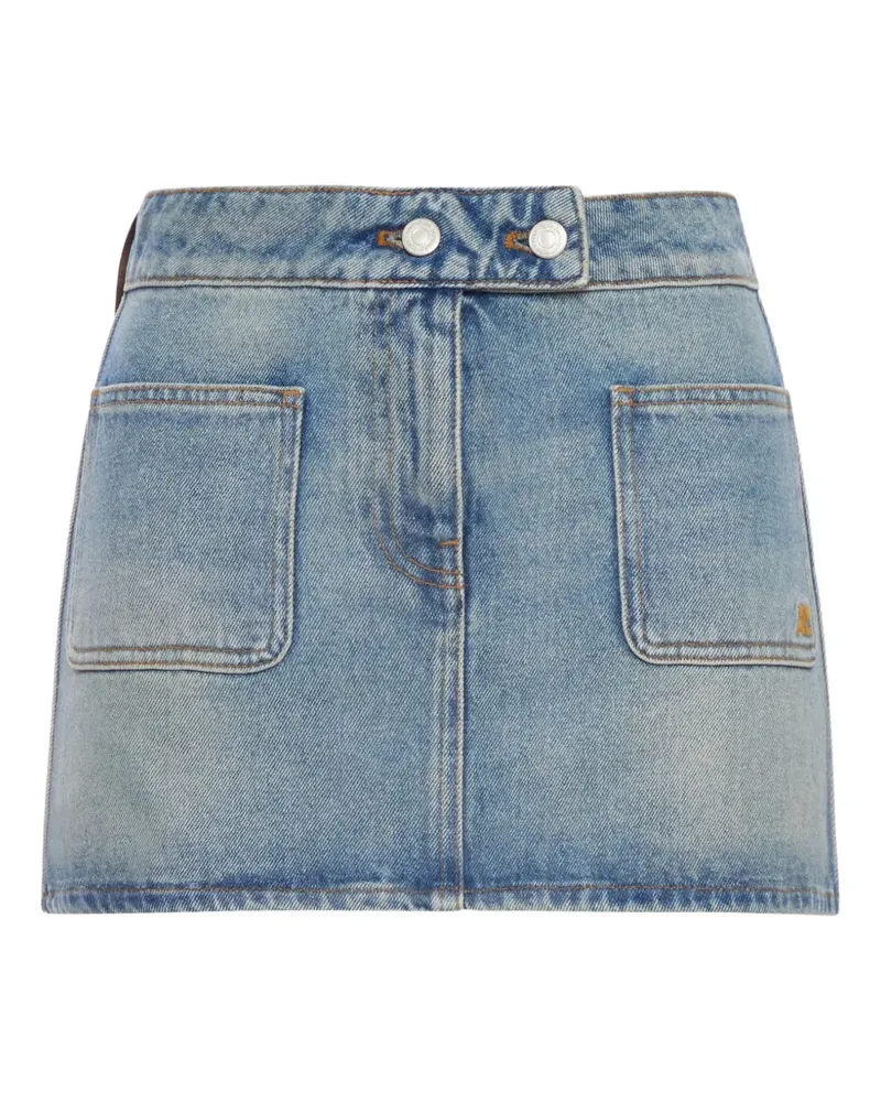 Courrèges Signature Jeans-Minirock - Blau Blau
