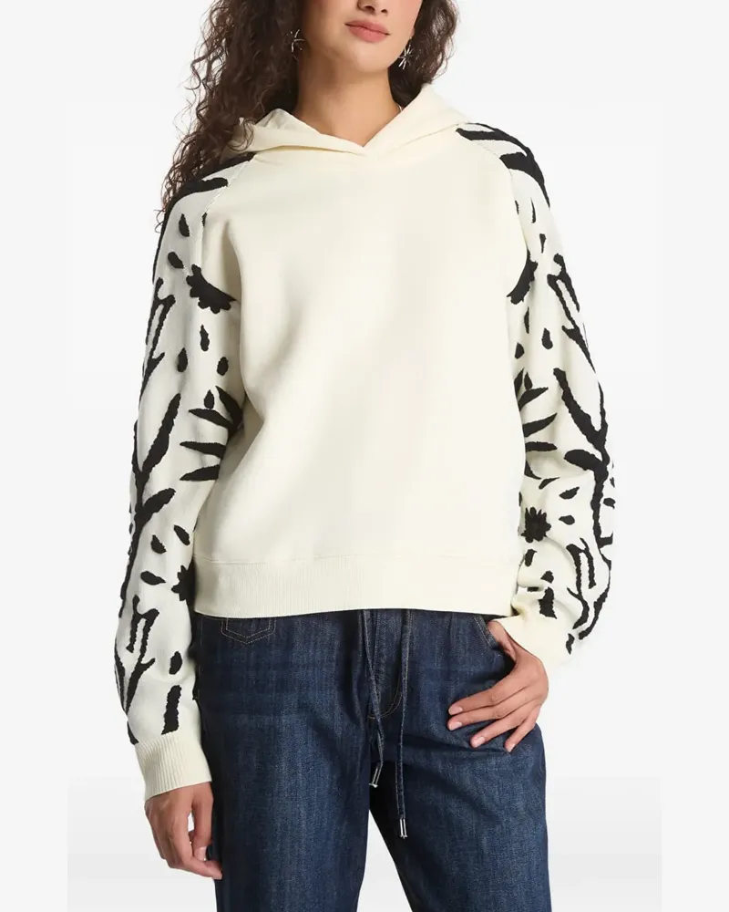 Desigual Hoodie mit grafischem Print - Nude Nude