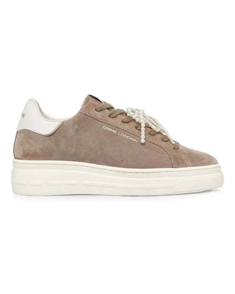 Crime New Elevate Plateau-Sneakers - Braun Braun