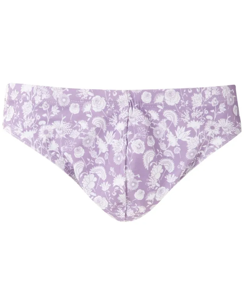 Amir Slama Badehose mit Print - Violett Violett