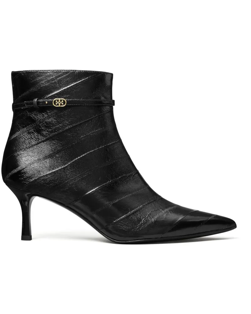 Tory Burch Stiefel mit Double T-Schnalle 65mm - Schwarz Schwarz