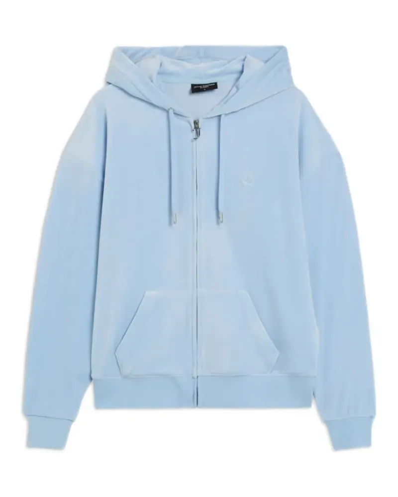 Juicy Couture Hoodie aus Velours - Blau Blau