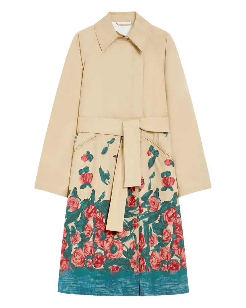 Max Mara Trenchcoat mit Print - Nude Nude