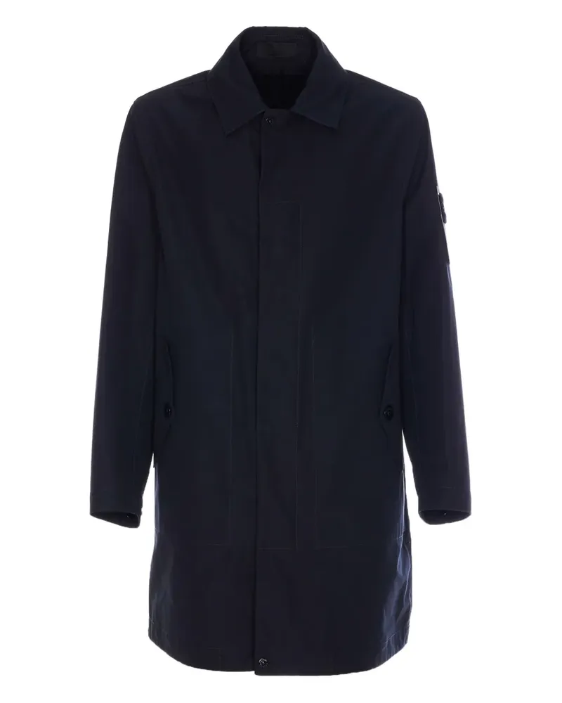 Stone Island Wetterfester Trenchcoat - Blau Blau