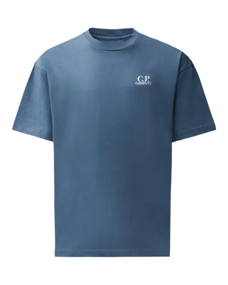 C.P. Company T-Shirt mit Logo-Print - Blau Blau