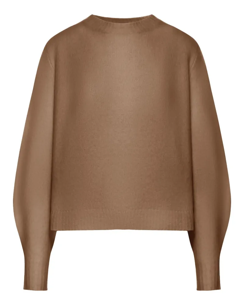 Max Mara Klassischer Kaschmirpullover - Braun Braun