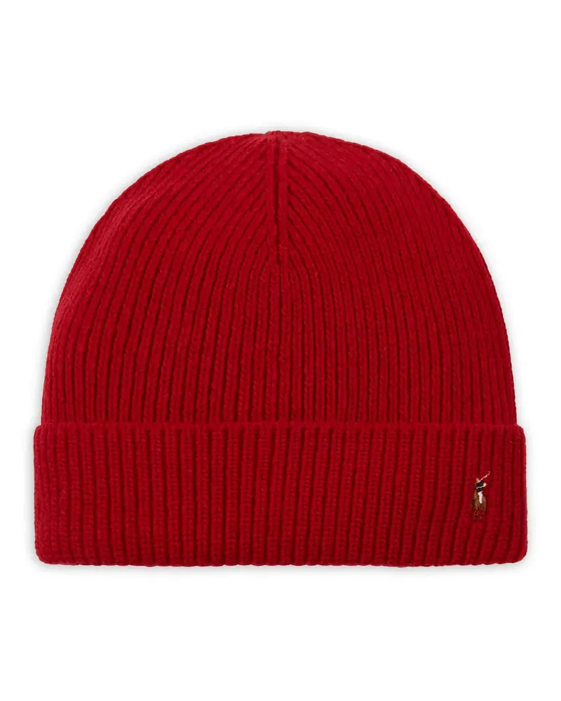 Ralph Lauren Beanie mit ikonischem Bündchen - Rot Rot