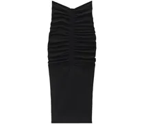 Geraffter Maxirock - Schwarz