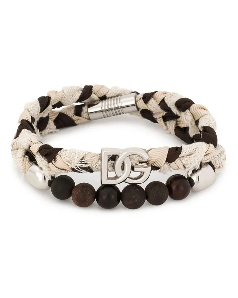 Dolce & Gabbana Geflochtenes Armband - Nude Nude