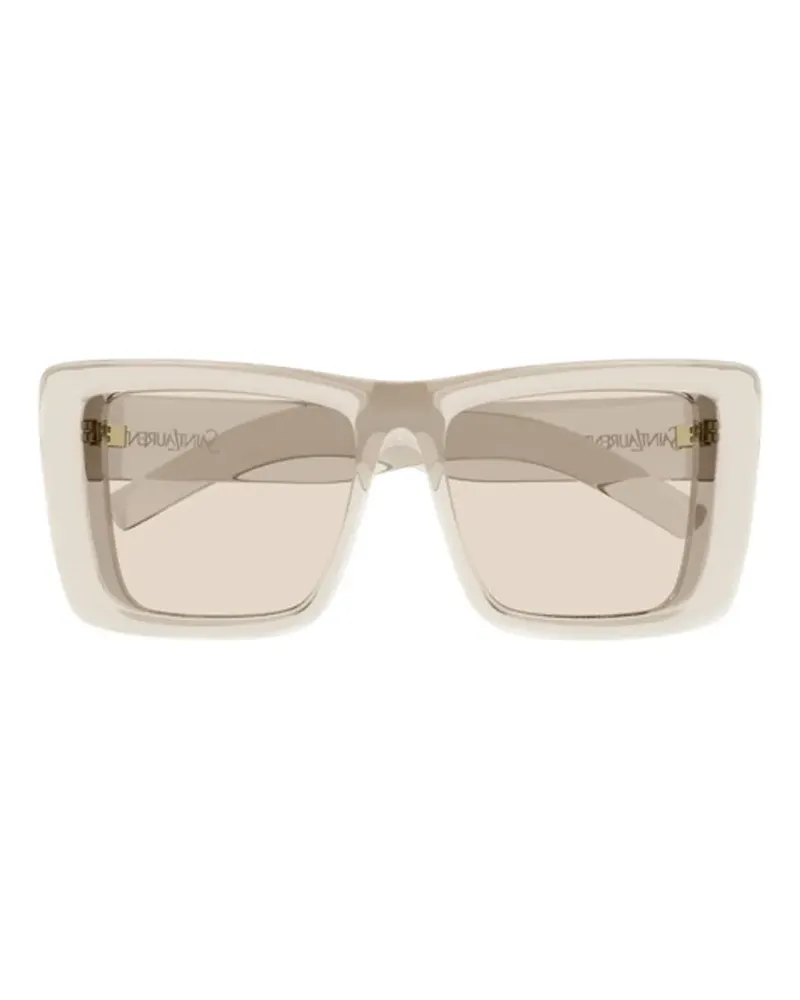 Saint Laurent square-frame sunglasses - Nude Nude