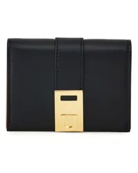 Ferragamo Hug Portemonnaie aus Leder Schwarz