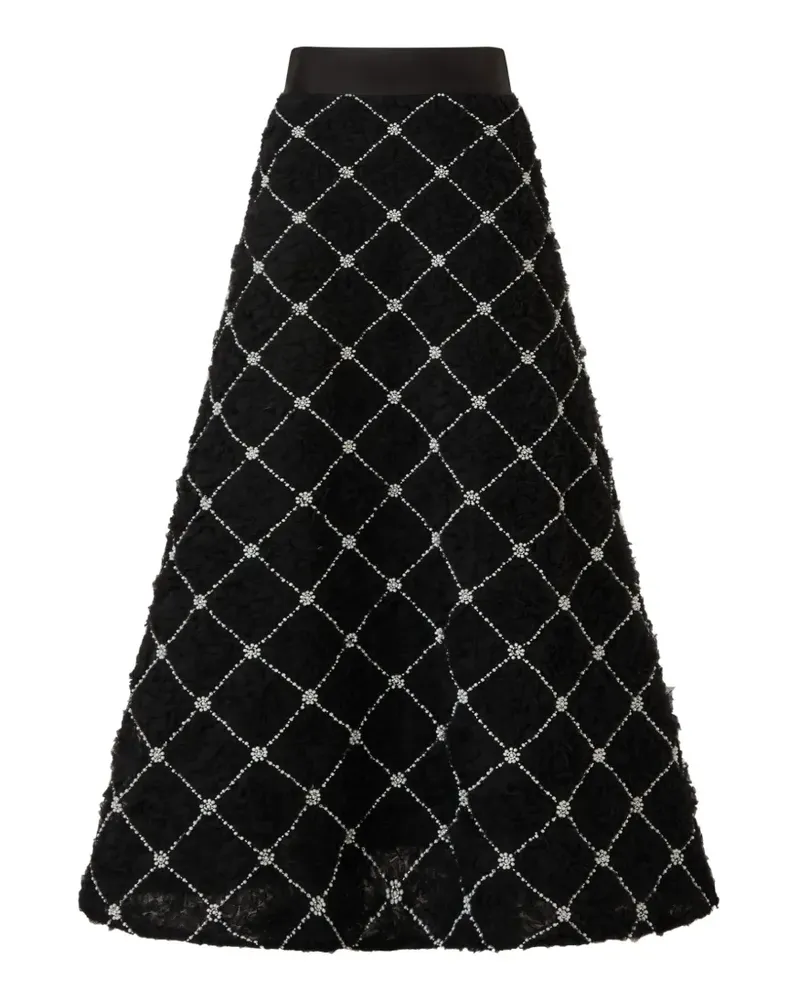 Edward Achour Rock mit Rautensteppung - Schwarz Schwarz