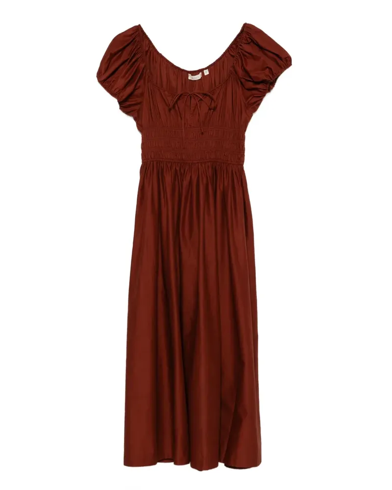 DÔEN Quinn Midikleid - Braun Braun