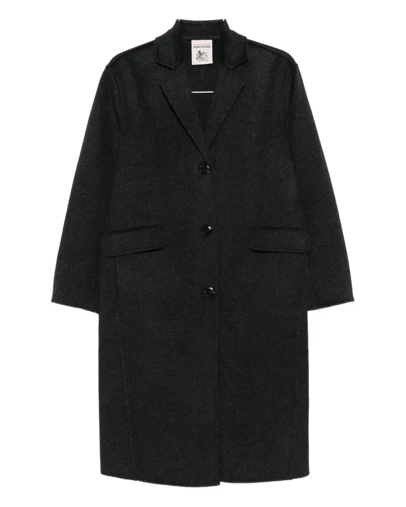 Semicouture Mantel mit Knopfverschluss - Grau Grau