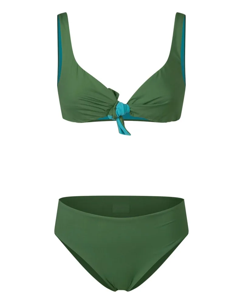 FISICO-Cristina Ferrari Bikini mit Knotendetail Grün