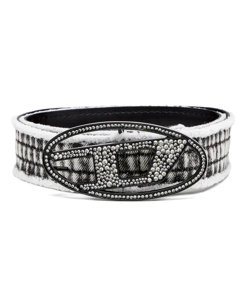 Diesel Gürtel mit Strass - Schwarz Schwarz