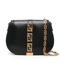 Versace Greca Goddess Schultertasche Schwarz