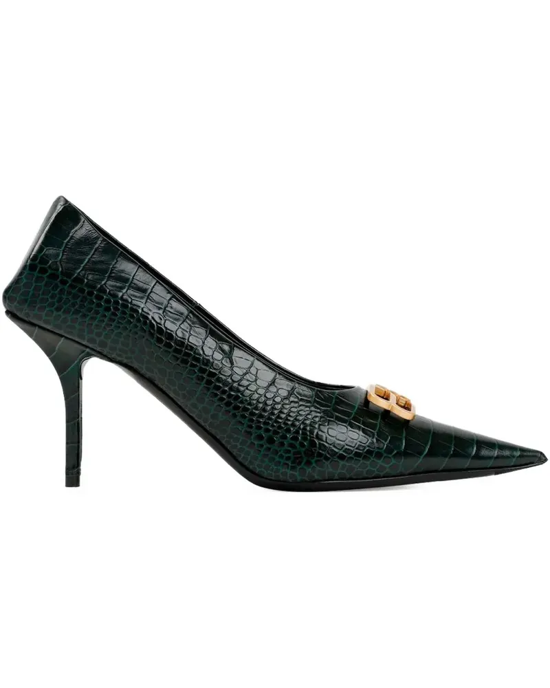 Balenciaga Pumps in Kroko-Optik - Grün Grün