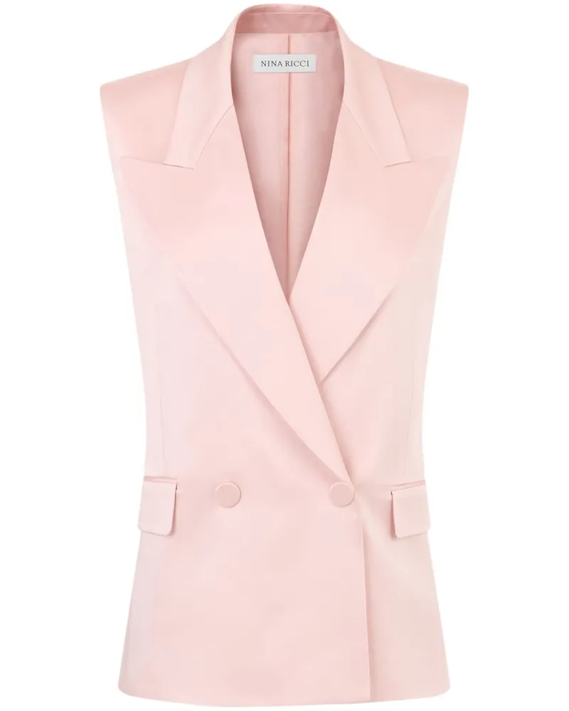 Nina Ricci Doppelreihige Weste - Rosa Rosa