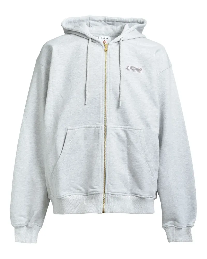 Casablanca Paris Kapuzenjacke mit Reißverschluss - Weiß Weiß