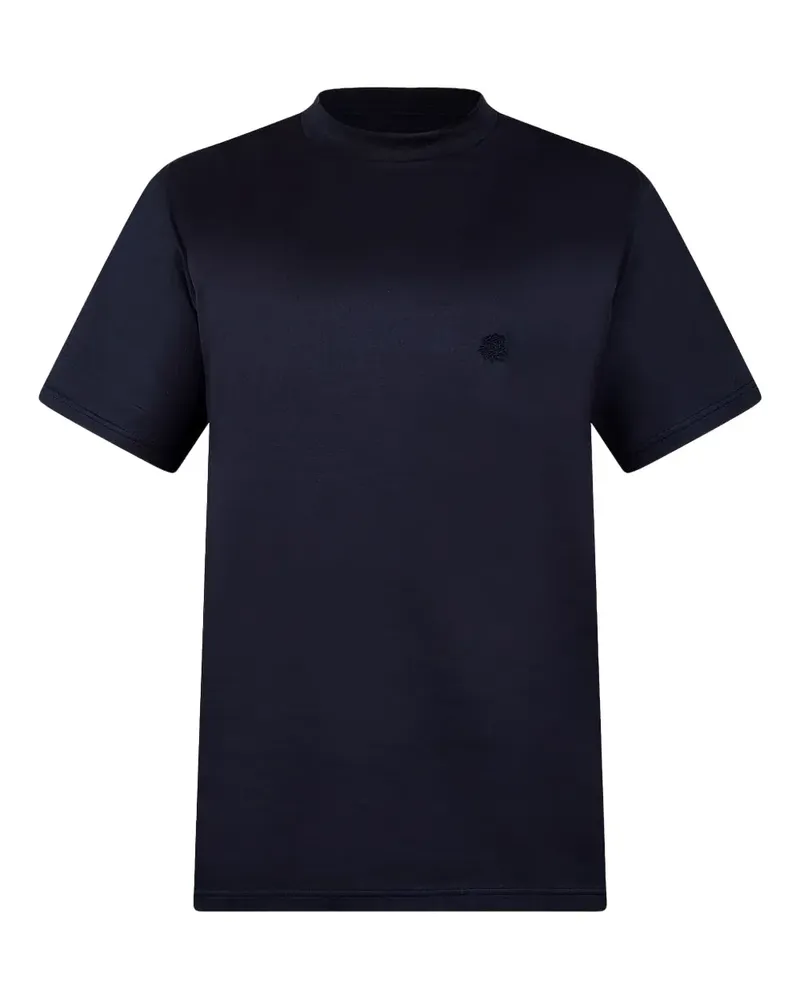 Low Brand T-Shirt mit Logo-Stickerei - Blau Blau