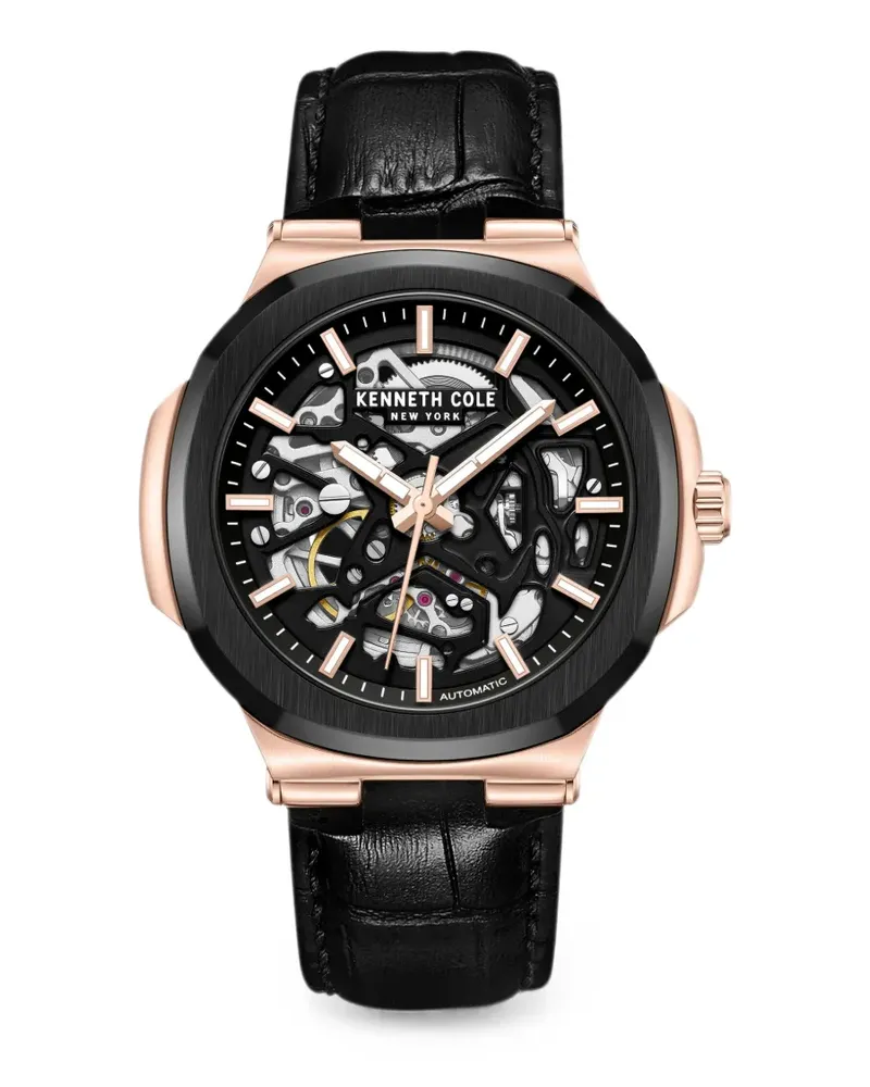 Kenneth Cole skeleton 45mm watch - Schwarz Schwarz