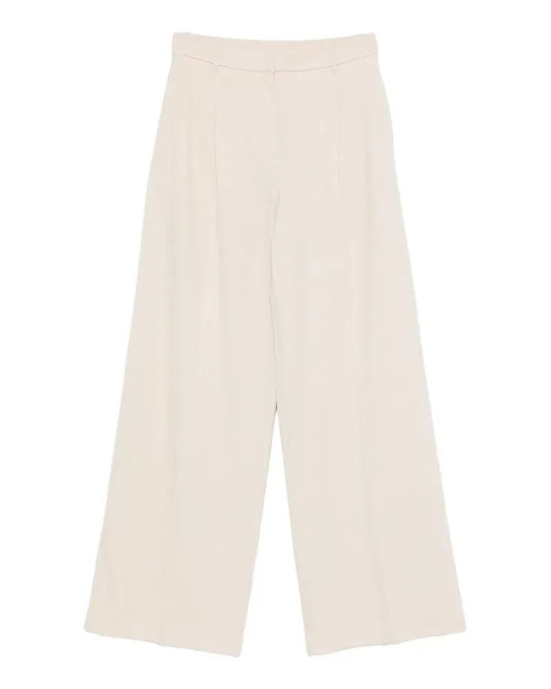 Max Mara Hose mit weitem Bein - Nude Nude