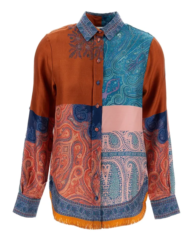 Pierre-Louis Mascia Hemd mit Print - Braun Braun