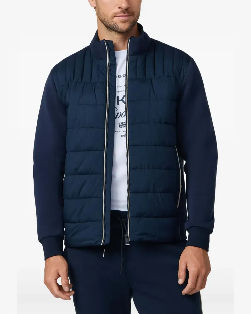 Hackett Estate Hybrid quilted zip-up jacket - Blau Blau