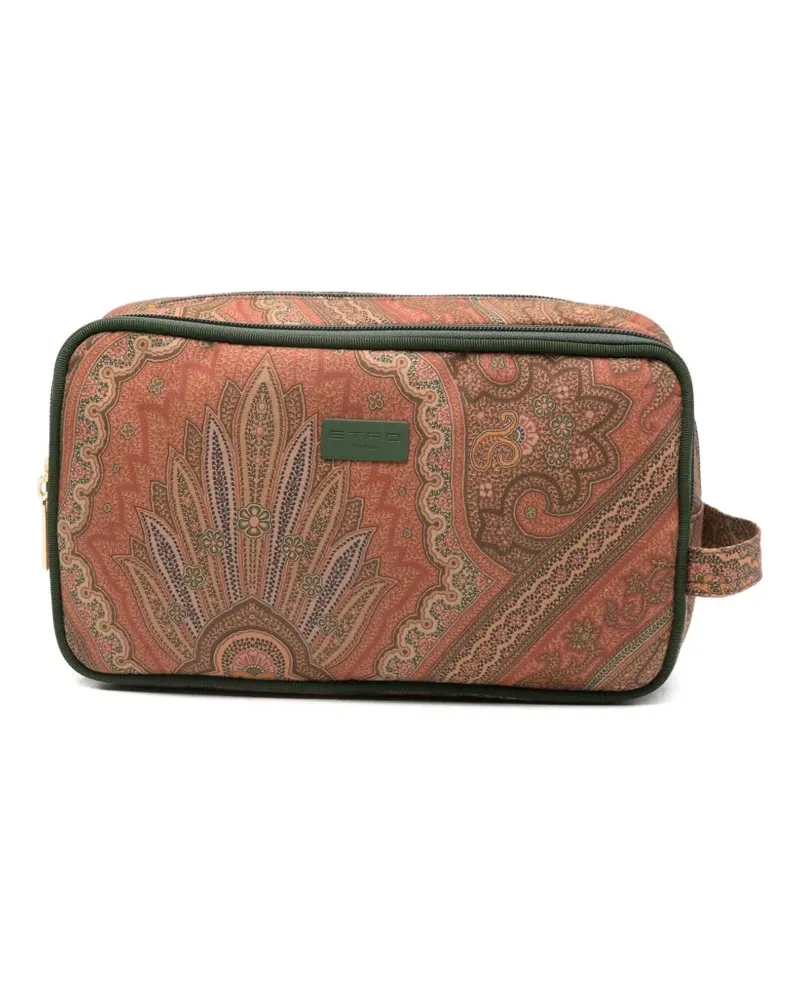 Etro Kulturbeutel mit Paisleymuster - Orange Orange
