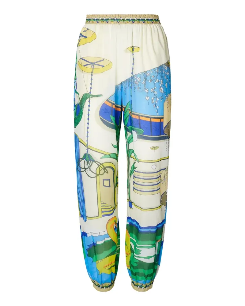 Tory Burch printed Lounge pants - Blau Blau