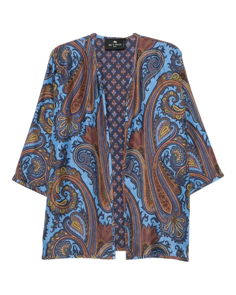 Etro Kimono mit Paisley-Print - Blau Blau