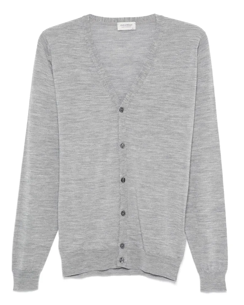 John Smedley Petworth Cardigan Grau