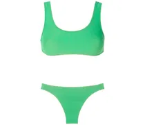 Bikini mit Ziernähten - Grün