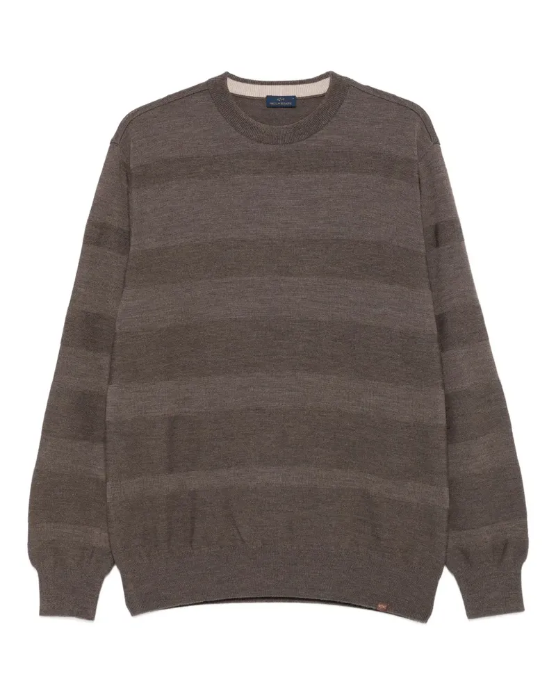 Paul & Shark Gestreifter Pullover - Braun Braun
