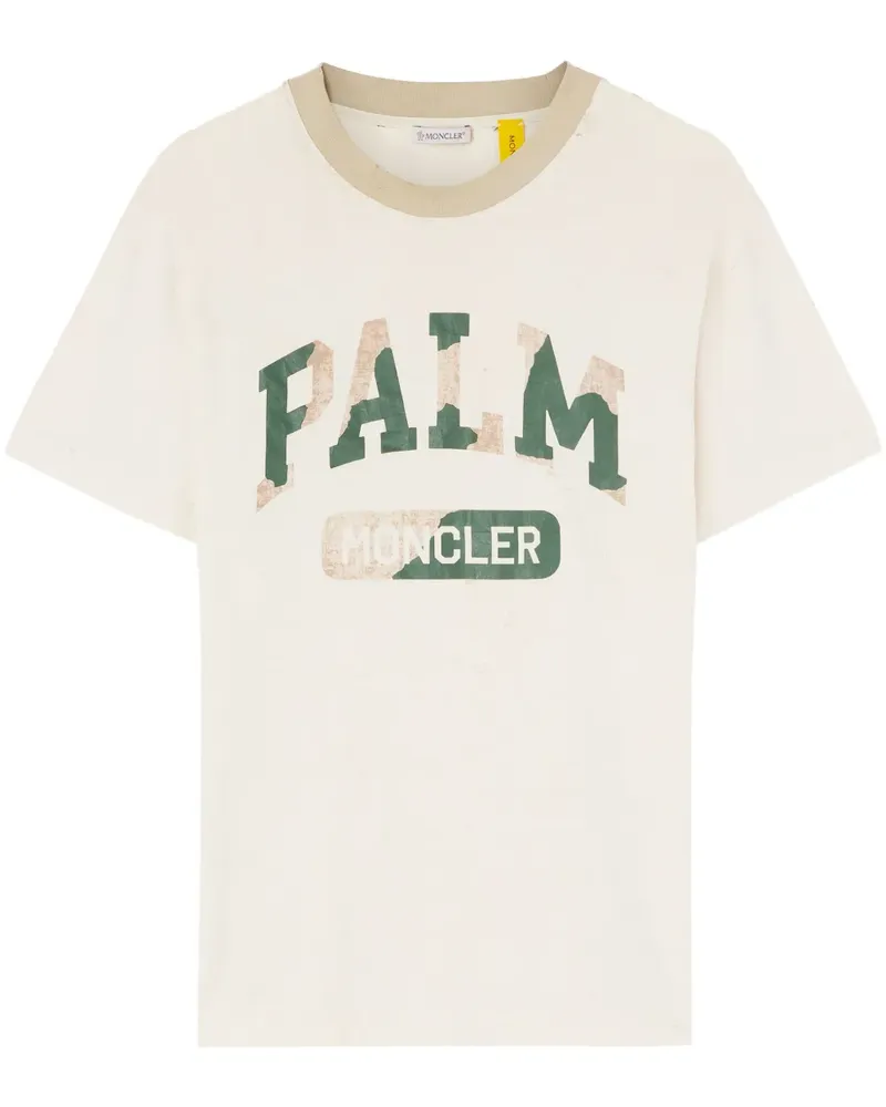Moncler x  T-Shirt mit Logo-Print - Weiß Weiß