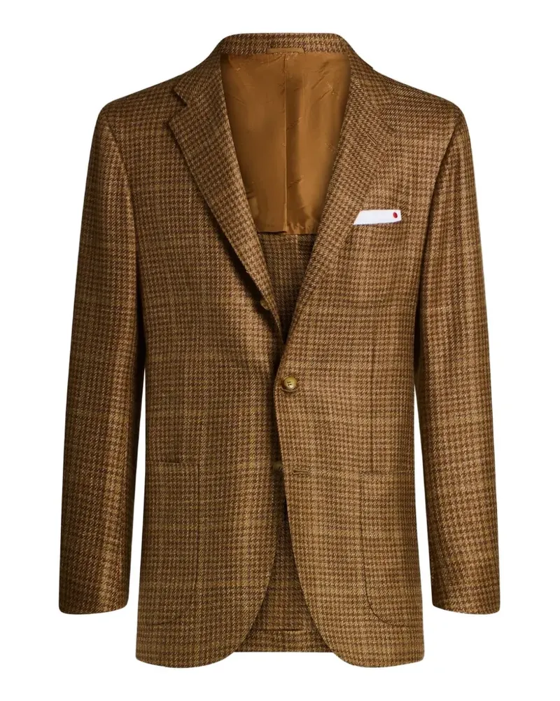 Kiton Kariertes Sakko - Braun Braun
