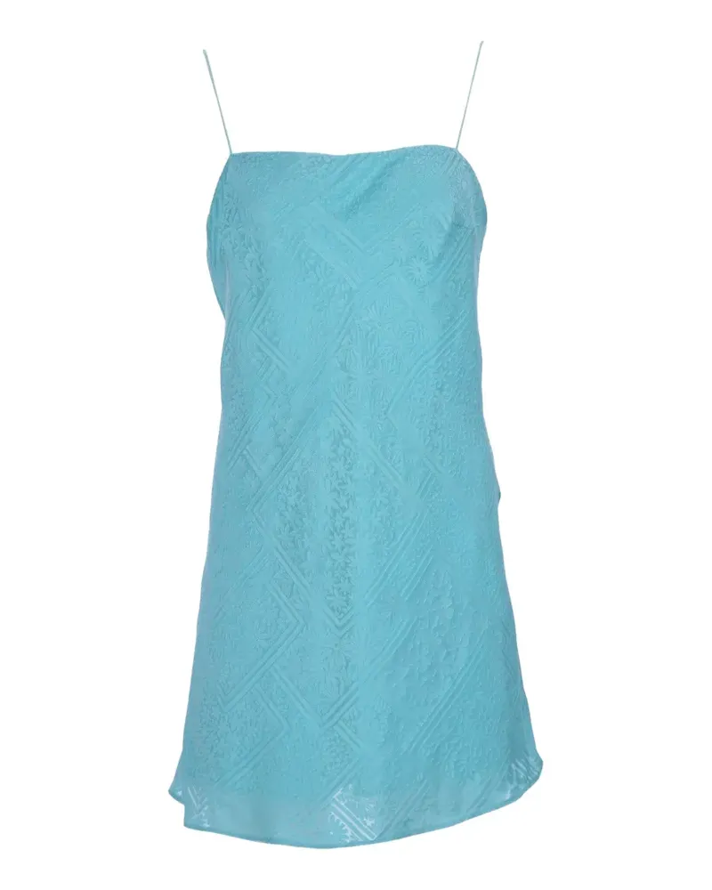 ROTATE Birger Christensen Minikleid aus Satin-Jacquard - Blau Blau