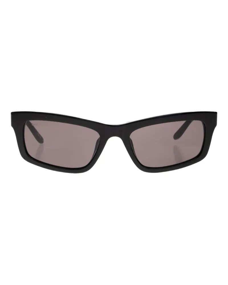 Balenciaga Sonnenbrille mit eckigem Gestell - Schwarz Schwarz
