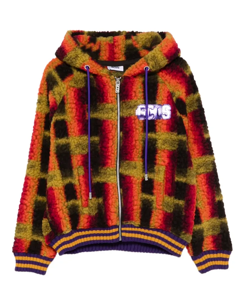 GCDS hooded jacket - Orange Orange
