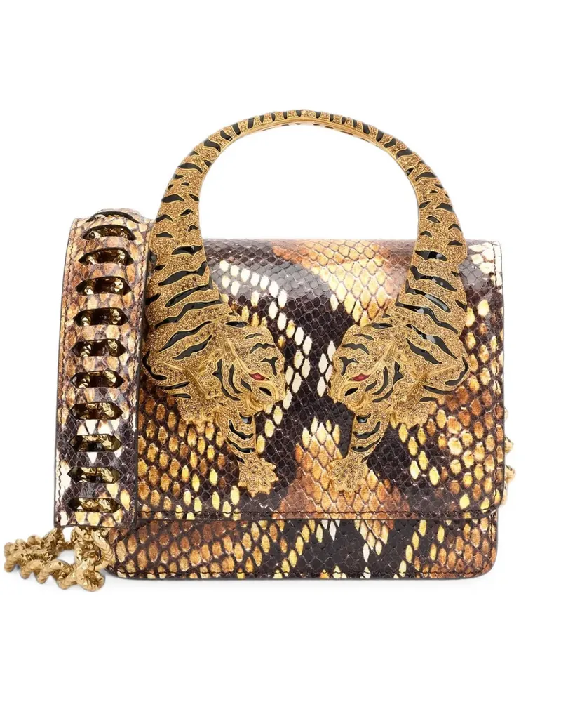 Roberto Cavalli Mittelgroße Roar Schultertasche - Braun Braun