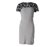 Midikleid mit Einsätzen - Grau