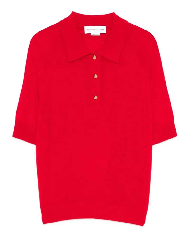 Victoria Beckham short-sleeves polo top - Rot Rot