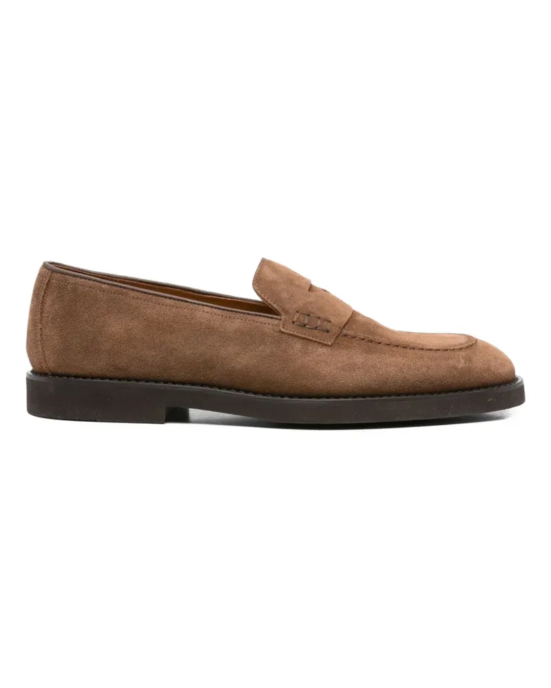 Doucal´s panelled suede loafers - Braun Braun