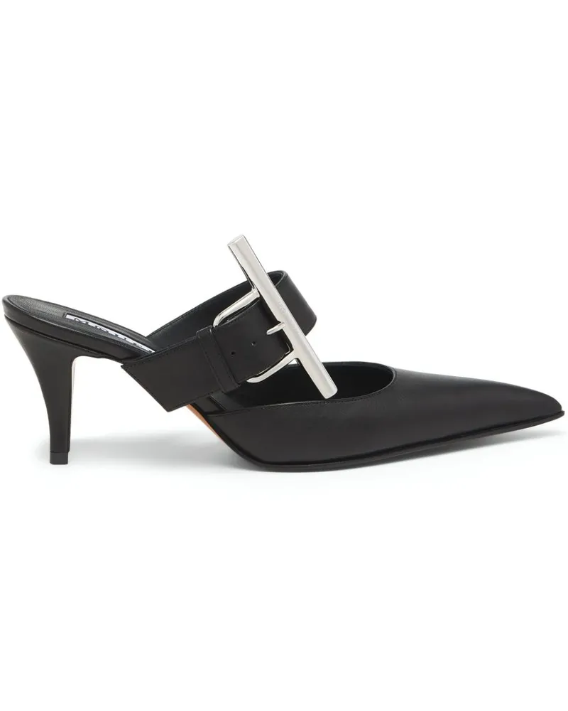 Alexander McQueen Francisco Mules 70mm - Schwarz Schwarz