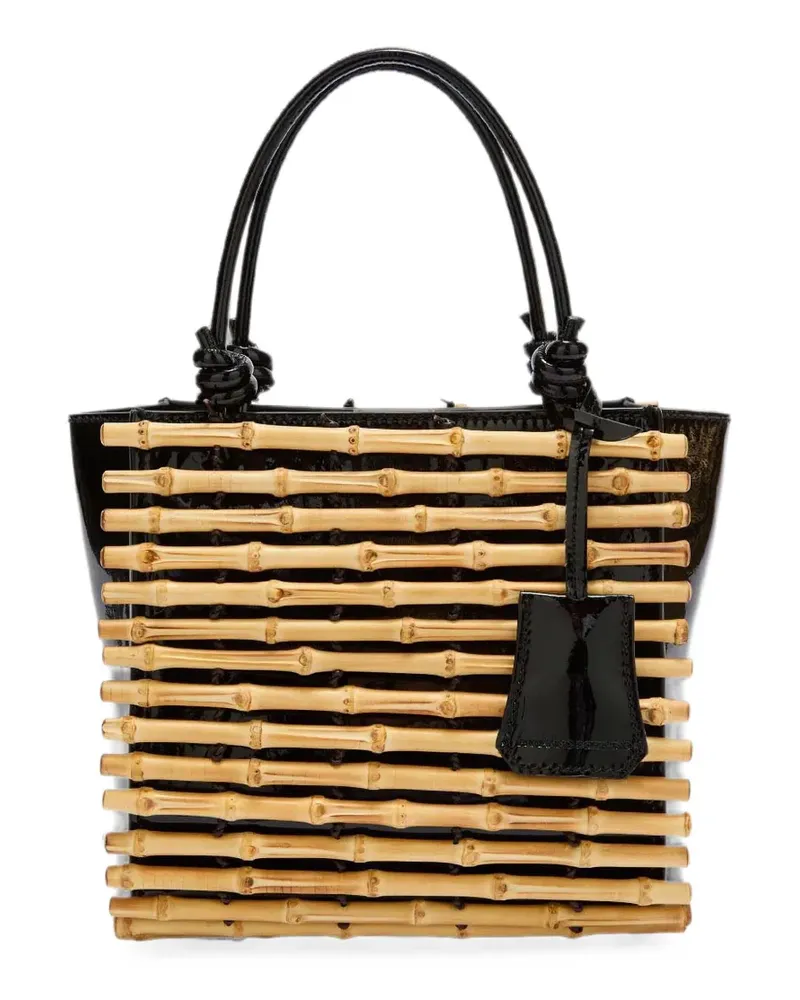 Ermanno Scervino mini Maggie bamboo-panel tote bag - Nude Nude