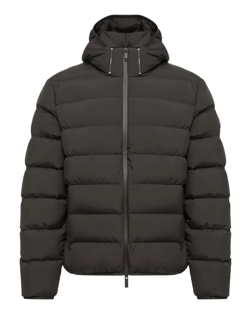 Moncler Gesteppte Arajoki Kapuzenjacke - Schwarz Schwarz
